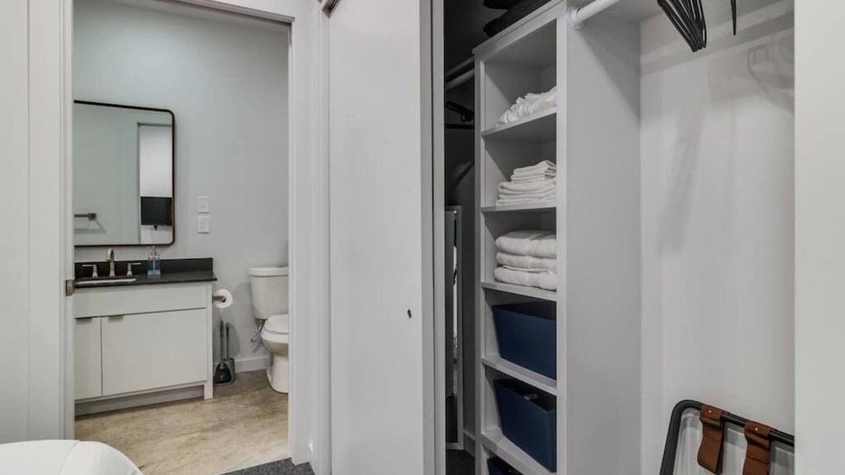 Downtown Apartment | Lux Downtown Flat with Gameroom & Fire Pit
