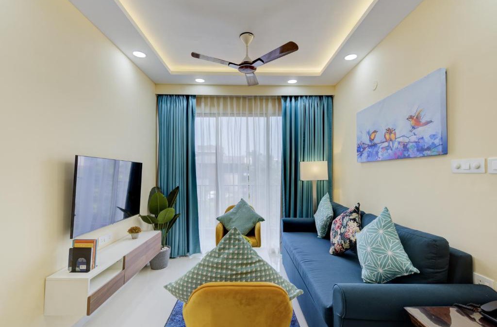 Chicalim Apartment | Luxe 2BHK 10min from GOI airport with Pool access