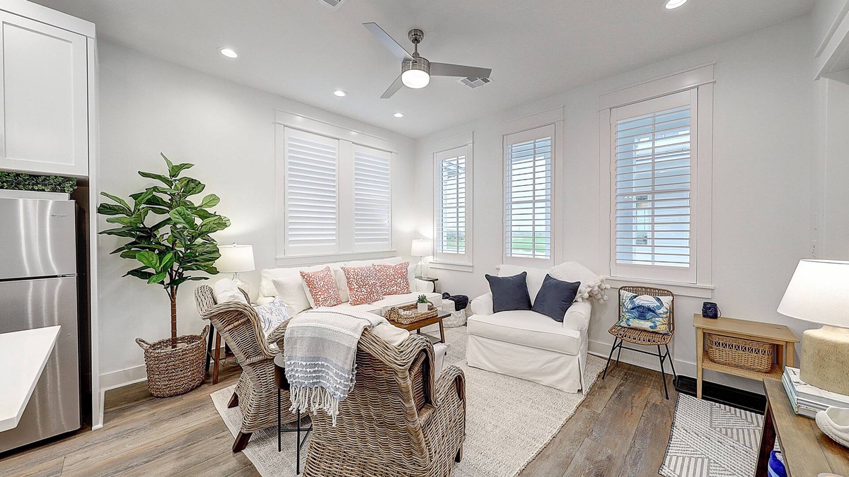 Port Aransas Cabin | Luxe Barefoot Bungalow in Palmilla, steps to the beach with golf course views