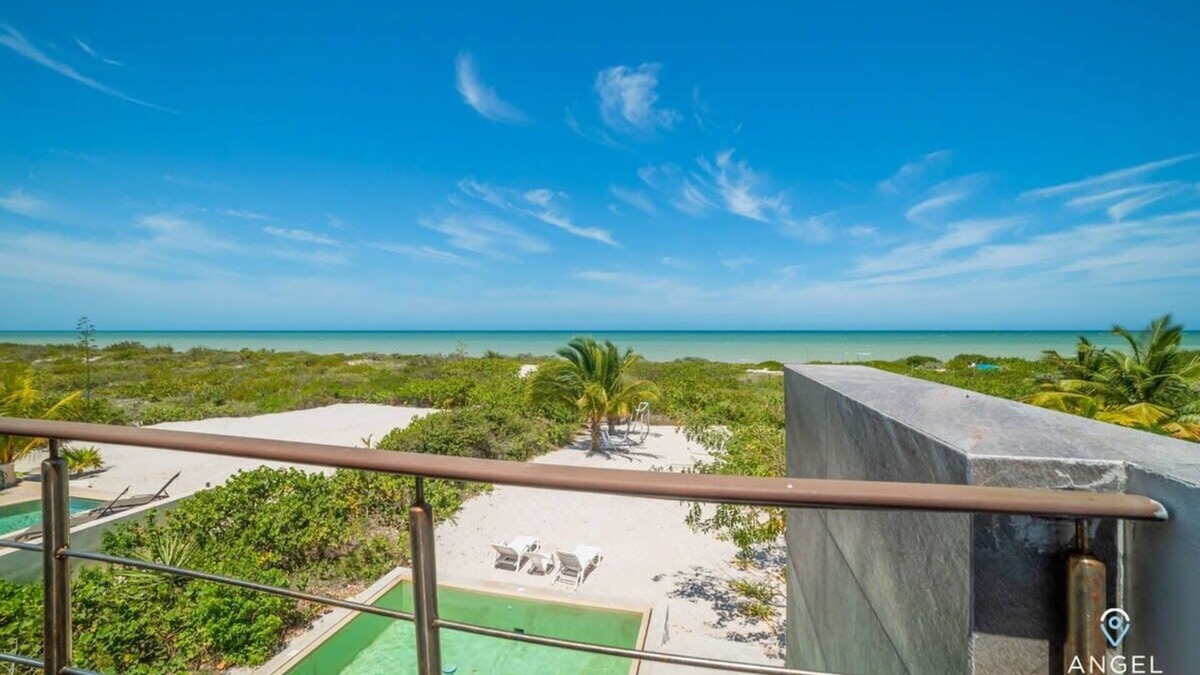 Progreso Municipality House | Luxe Beachfront Villa, Private Pool & Beach Access
