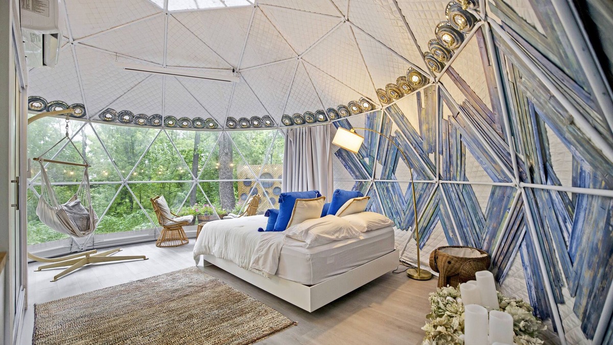 Leesburg Cabin | Luxe & Picturesque Dome Haven ~ Hot Tub ~ Glamping