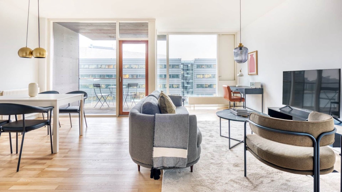 Sydhavnen Apartment | Luxe Teglholmen 2BR w/ W/D, Balcony & Office, by Blueground