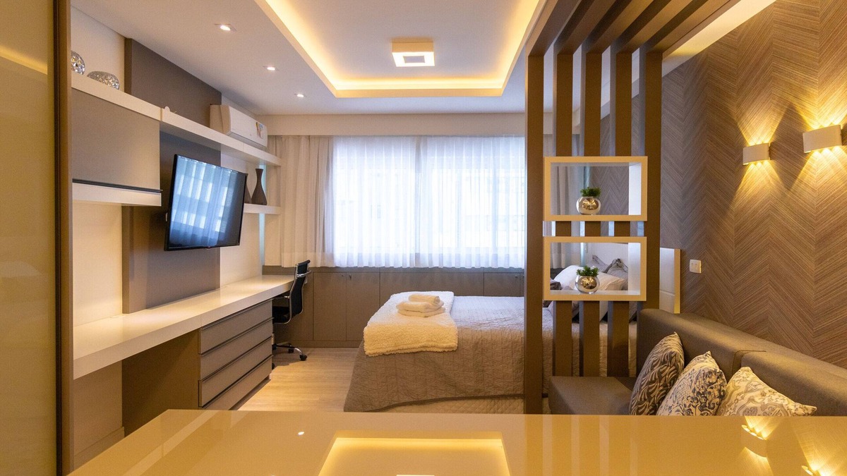 Matriz Apartment | ❤️⭐ Luxurious Batel Apt Opposite the Shop. Curitiba - Swimming pool, sauna and gym ✅