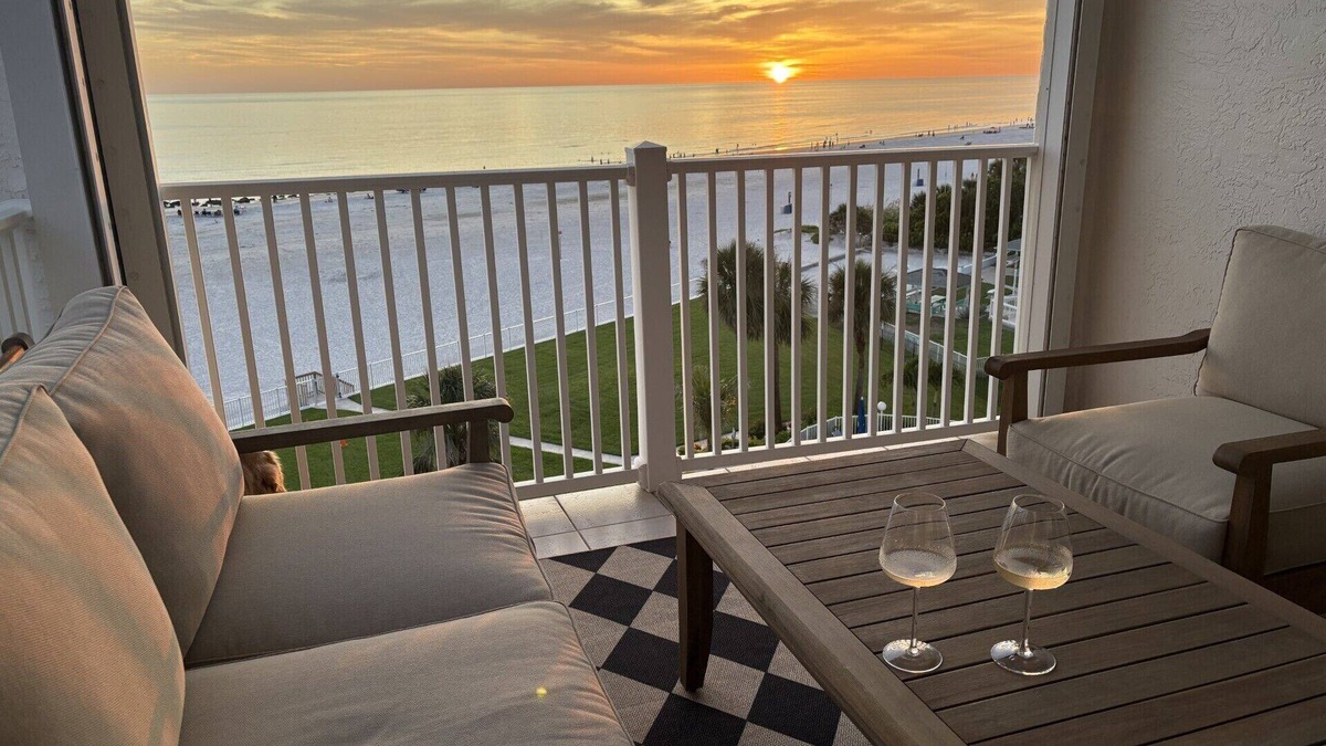 Sunset Reef Condo | Luxurious Beachfront Boutique style corner unit Condo with Private Balcony!