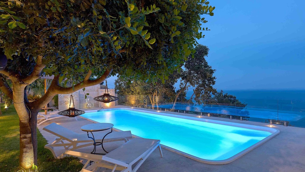 Linoperamata Villa | Luxurious sea view Villa Vollard with private poll & jacuzzi near Heraklion