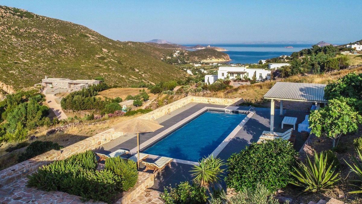 Kampos Villa | Luxurious Villa featuring a private pool, scenic outdoors and breathtaking views