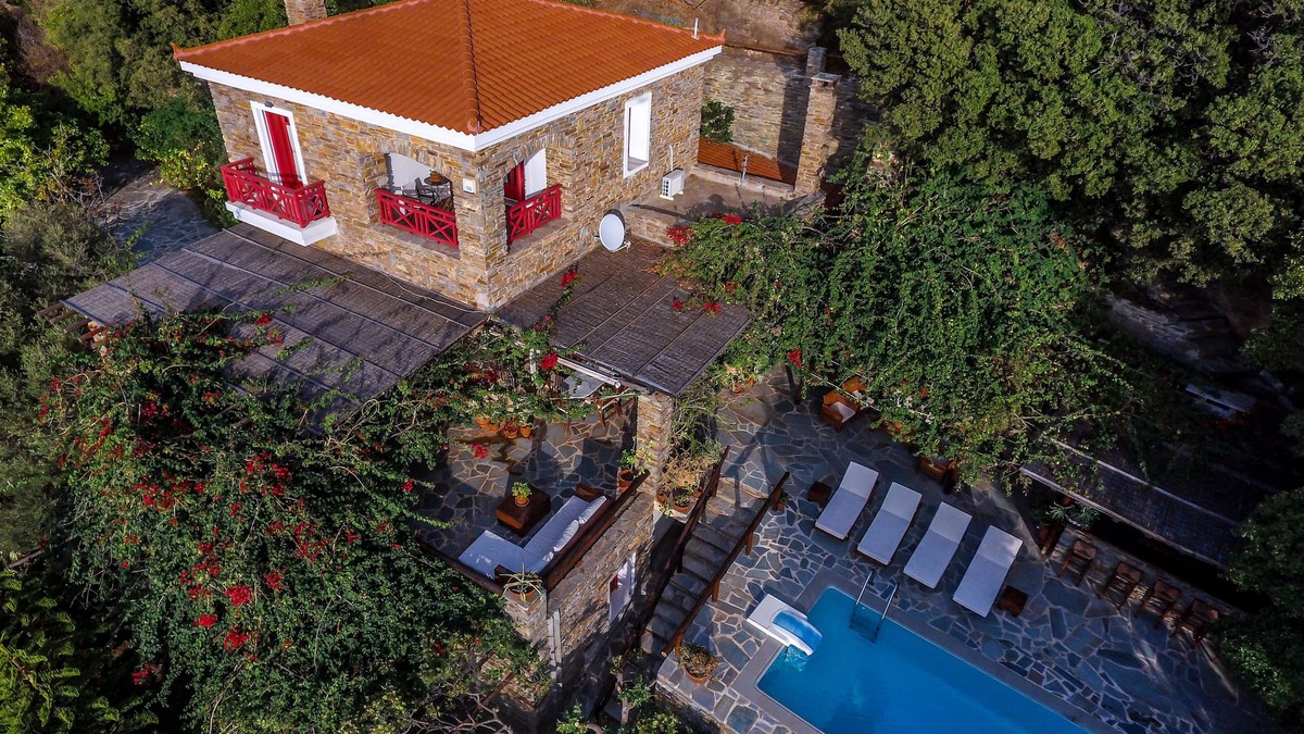 Batsi Villa | Luxurious villa with private swimming pool and magnificent breathtaking seaview