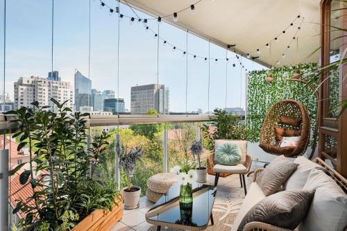 Wola Apartment | Luxury 2-bedroom Penthouse Warsaw Skyline 15m terrace, garage, gym, rooftop & only 500 m to METRO