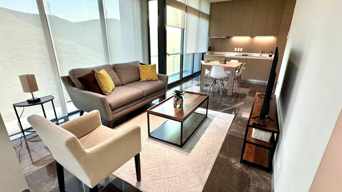 Monterrey Apartment | Luxury 2BD&2Bath Next to Plaza Hospital Pool