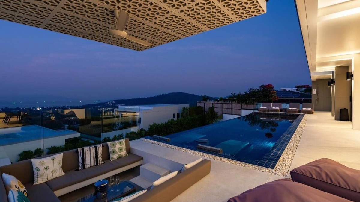 Bophut Hills Villa | Luxury 5 Bedroom Modern Villa! (KBR17)