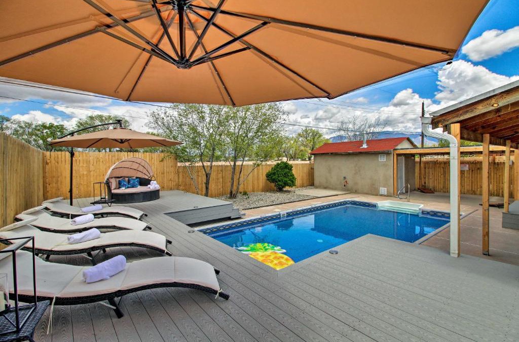 North Valley House | Luxury Albuquerque Home with Pool, Deck, and Hot Tub!