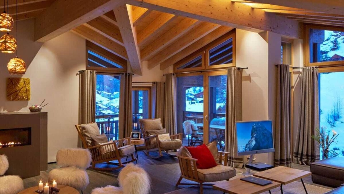 Zermatt Apartment | Luxury Apartment rental for 10 people with View in Zermatt center with wellness spa