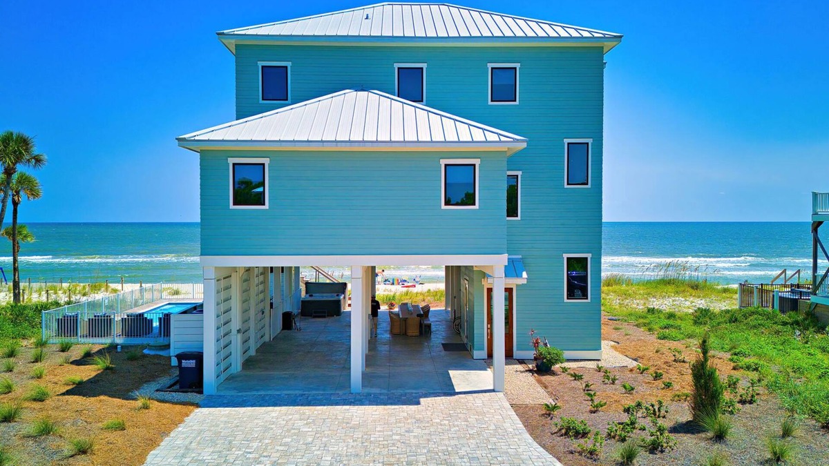 Plantation House | Luxury Beachfront home with a private, Hot Tub and Elevator