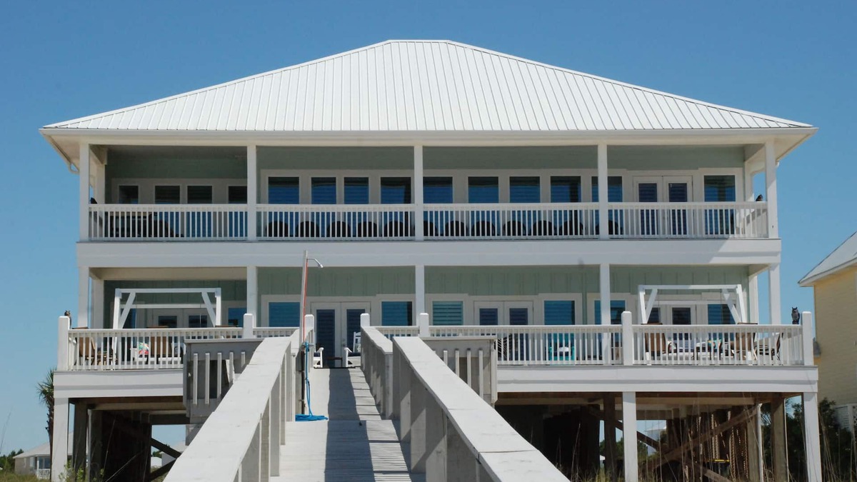 Morgantown House | Luxury Beachfront Home with Indoor Elevator; Extra Large Deck; Sleeps up to 30!