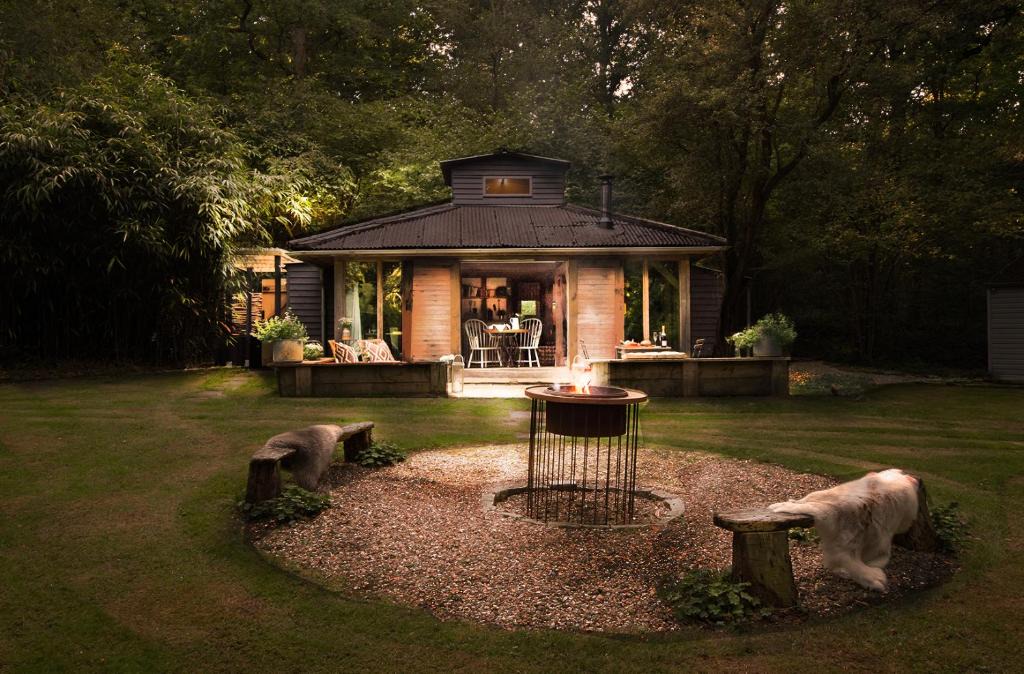 Billingshurst House | Luxury Boltholes cabin in the woods with hot tub