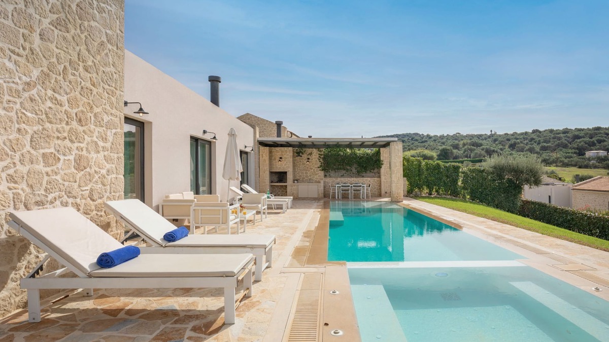 Kavvadades Villa | Luxury Corfu Villa: Lithari Exi, Private Pool, Jacuzzi, Sleeps 4-5