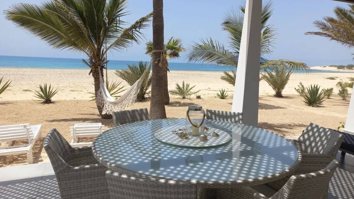 Rabil Villa | Luxury Beachvila Praia D'chaves mit Wohnbereich