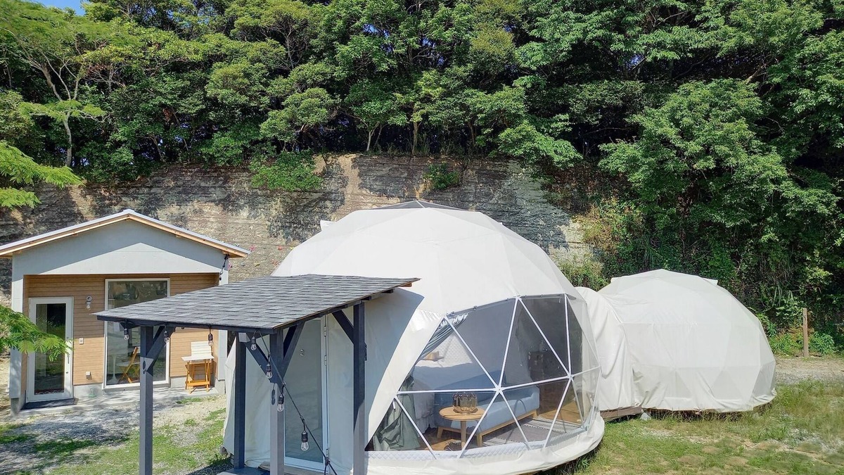 Isumi RV Rental | Luxury dome plan for 4 adults Private toilet an/Isumi City Chiba