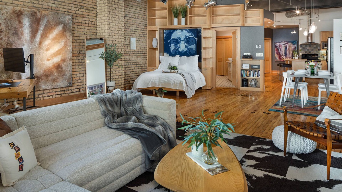 Fargo Condo | Luxury Downtown Fargo Loft 1 block off Broadway