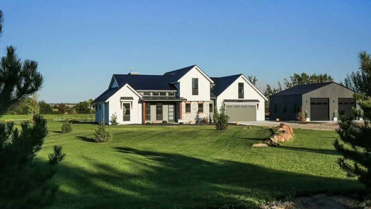 Payette House | Luxury Farmhouse on 50 acres with a pond and private beach in the backyard. Wow