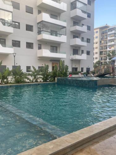 Ain Harrouda Apartment | Luxury fully furnished one bedroom next to zenata beach with free access to the pool