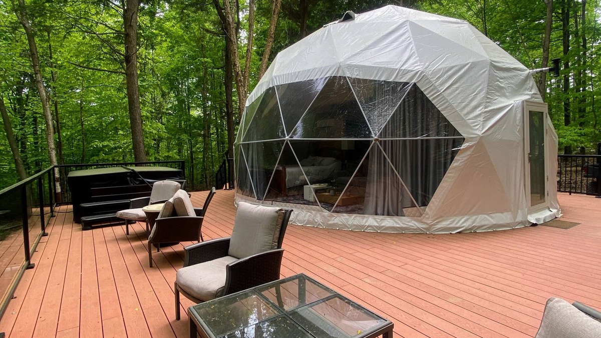 Weslemkoon Resort | Luxury Glamping Dome | Forest Views | Lake Access | Hot Tub
