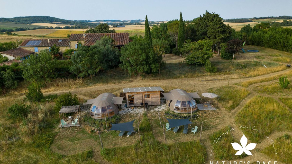 Montmaur RV Rental | Luxury Glamping in the countryside with private bathroom and kitchen