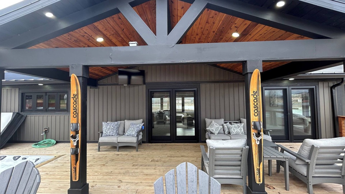 Waverly House | Luxury Lakefront 2BR, 3BA – Hot Tub, Firepit, Lake Views & Private Access!