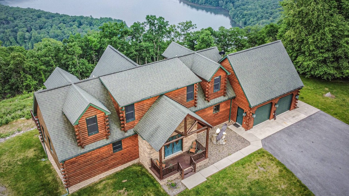 James Creek Cabin | Luxury Lodge! Private Location! Unrivaled Panoramic Lake/Mountain View!