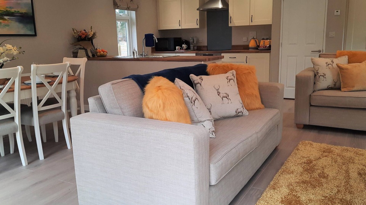 Ryther Apartment | Luxury Lodge with Woodland view with hot tub at Hollicarrs - Stag Lodge