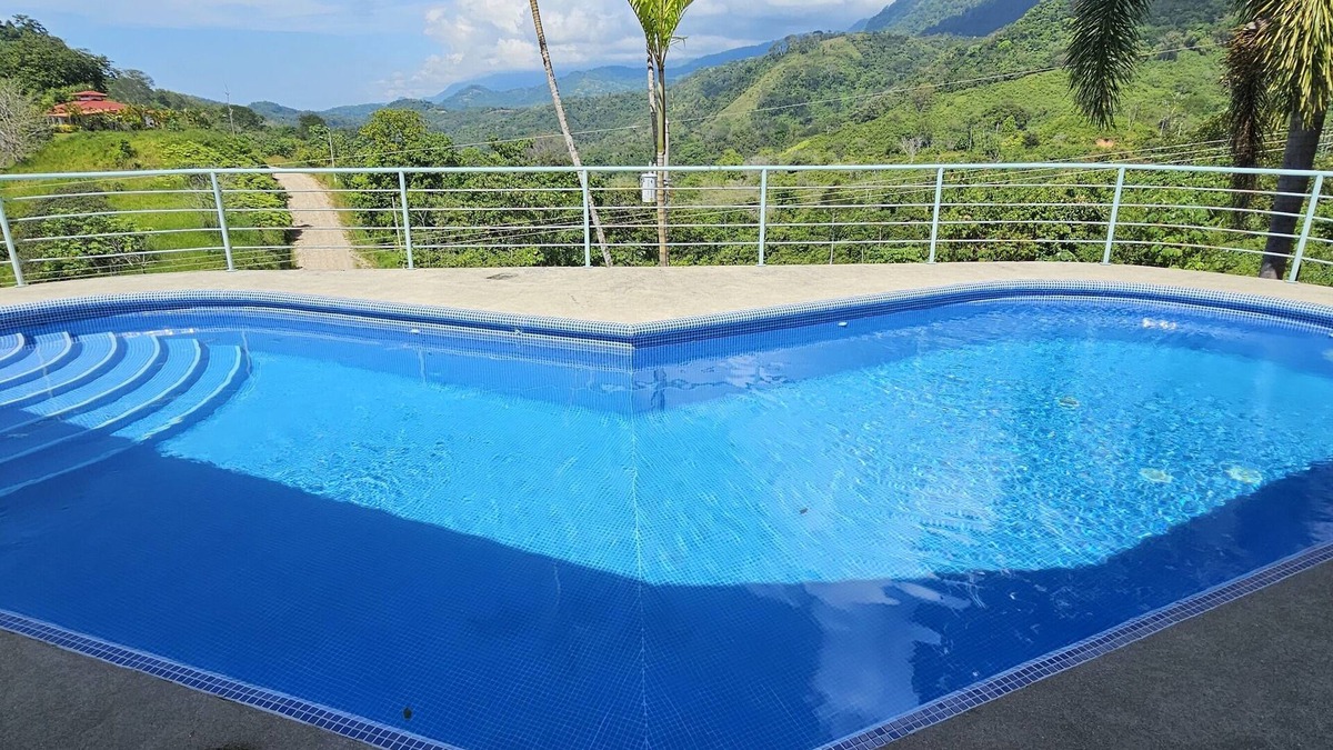 Chontales House | Luxury Mountain Home with Ocean and Rain Forest Views. Newly tiled pool!