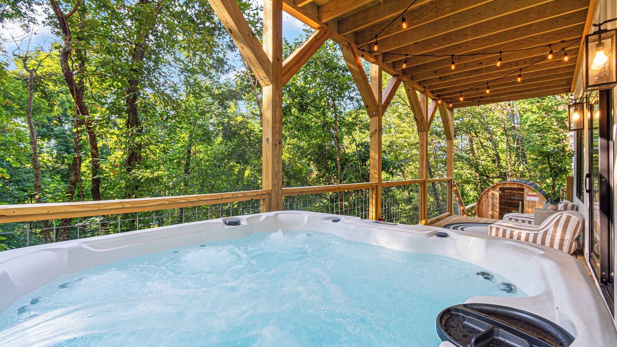 Swannanoa House | Luxury Mountain Retreat by Asheville: Sauna, Hot Tub, Pets OK