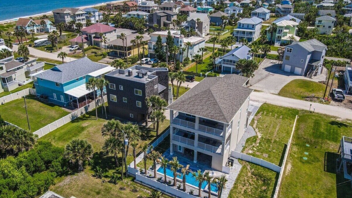 Marineland Acres House | Luxury Oceanview Home with Pool