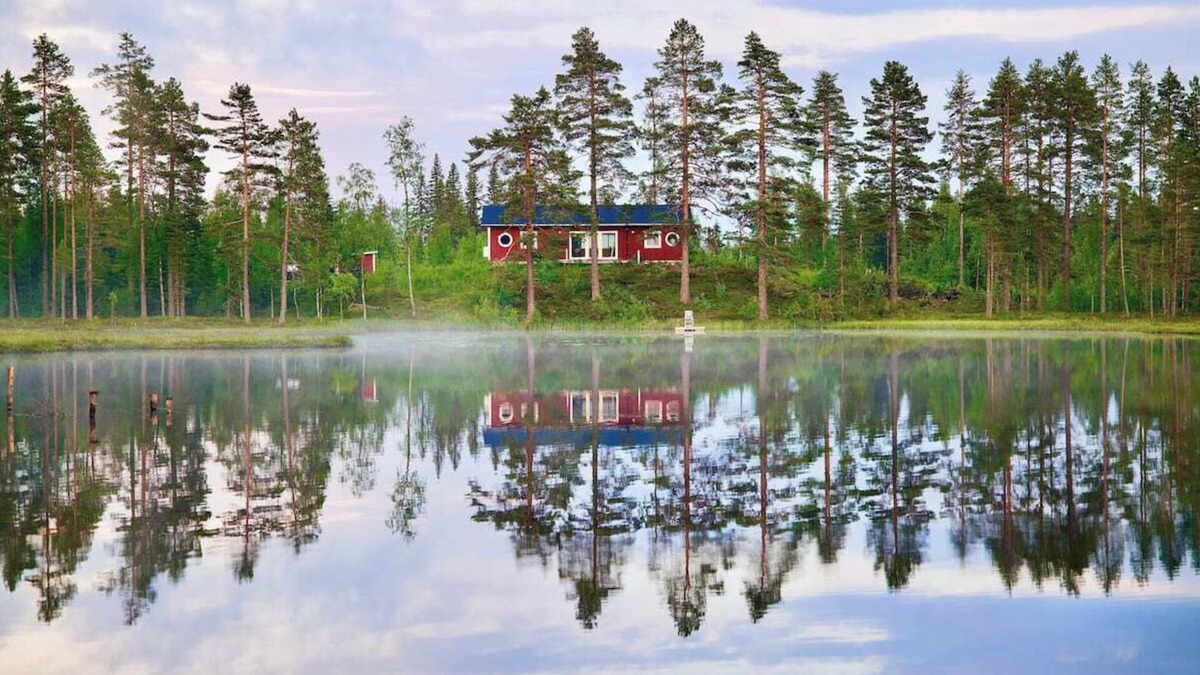 Viksjofors Cottage | Luxury Off Grid cottage with WiFi and AC in gorgeous Gävleborgs län