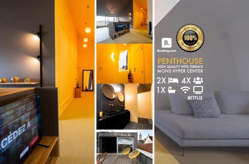 Mons Apartment | Luxury Penthouse & Terrace - Mons City Center