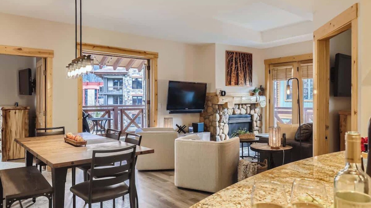 Copper Mountain Village Apartment | Luxury Slope & Village Views, Deck, Steps to Lifts