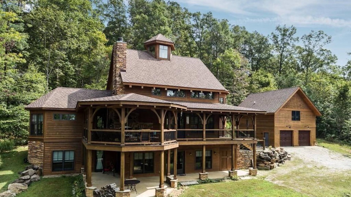 Cub Run House | LUXURY Timber Lake Lodge - Nolin Mammoth Cave+View