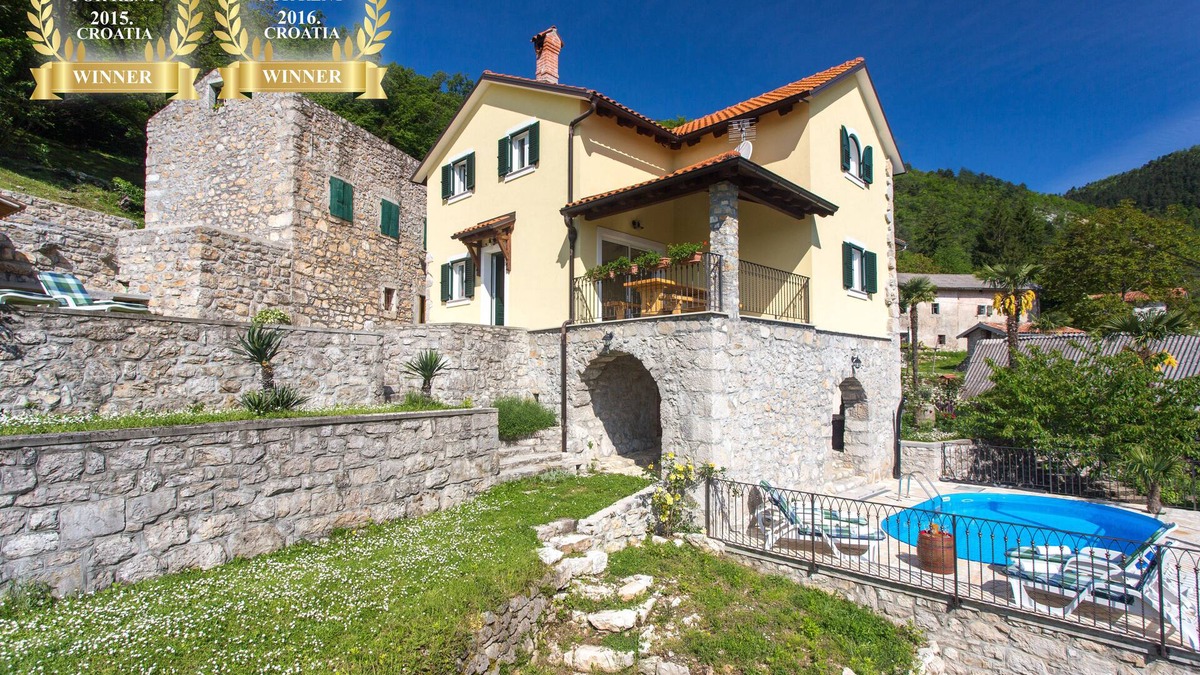 Lovran Villa | Luxury villa with private pool, wine cellar, located in Ucka Natural Park