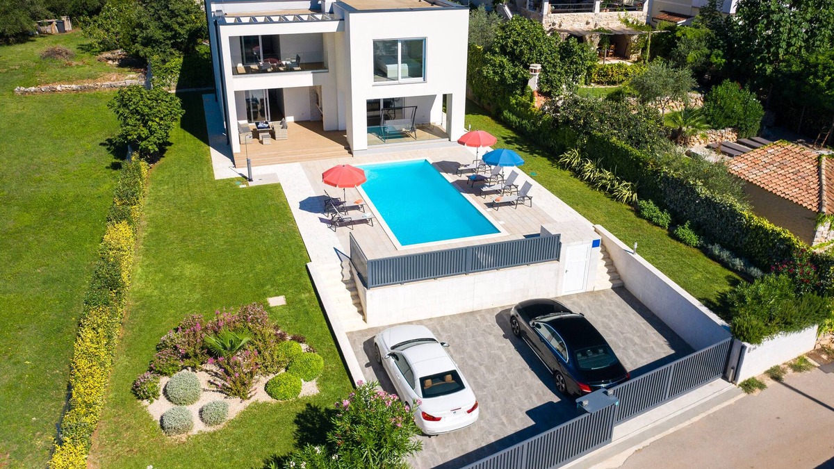 Malinska-Dubasnica Villa | Luxury Villa Orchidea with Sea View and big Pool