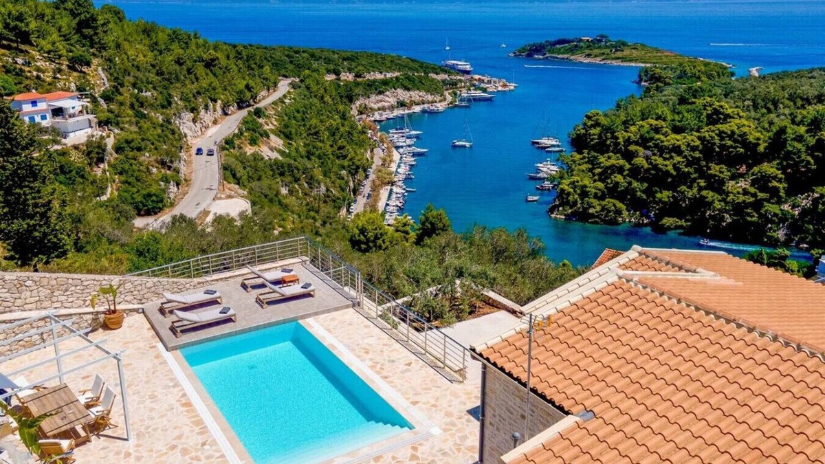 Gaios Villa | Luxury Villa with Harbor Views & Private Pool