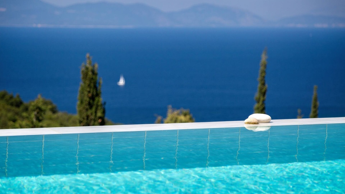 Fiskardo Villa | Luxury Villa with Heated Infinity Pool, Spectacular Sea Views, Great Location