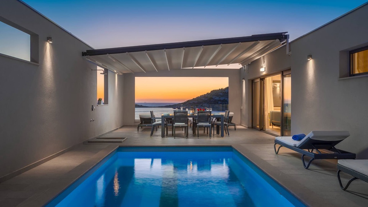 Razanj Villa | Luxury villa with heated private pool. Beach 20 m from villa, amazing view