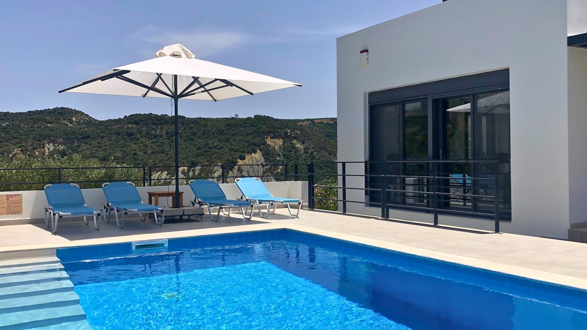 Grizokambos Villa | Luxury villa with private swimming pool, terraces, valley and sea views, in a quiet location.