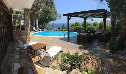 Ormos Agiou Ioannou Villa | Luxury villa with stunning panoramic sea view