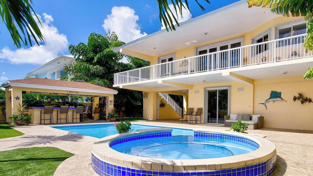 Twin Lakes House | Luxury Water Front Home, Private Pool, Spa, Tiki Bar, 36' Foot Dock with Kayaks