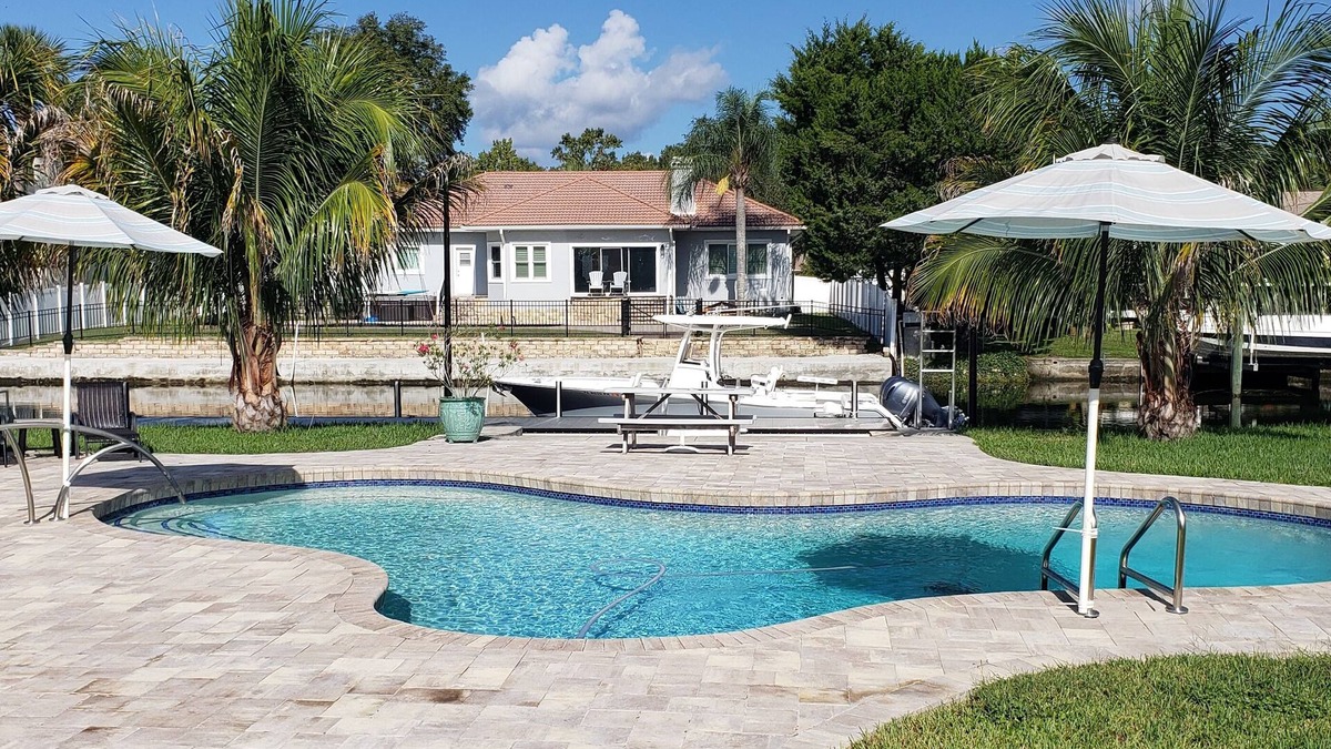 Springs at Kings Bay House | Luxury waterfront pool home with dock.