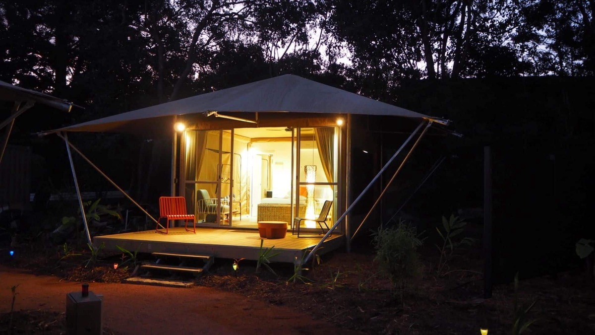Nelly Bay RV Rental | Magnetic Glamping Tent 1