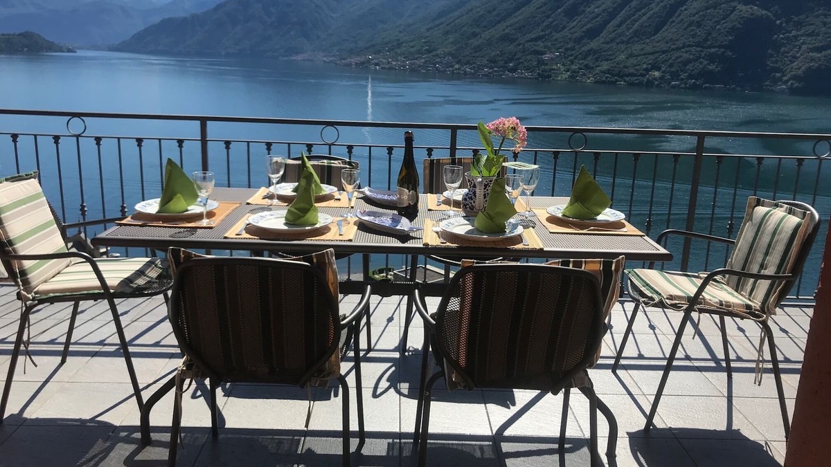 Argegno Apartment | Magnificent 180-Degree Lake Views of Lake Como from the Terrac