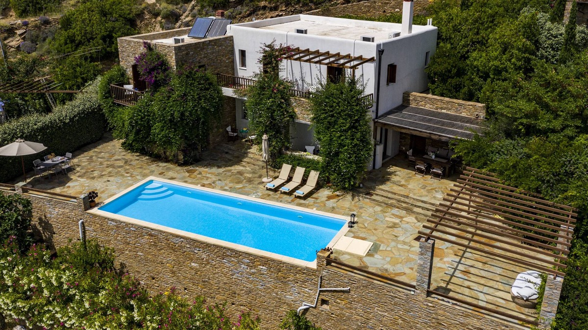 Gavrio Villa | Magnificent Andros Villa | Private Pool & Breathtaking Panoramic Sea View *-10%*