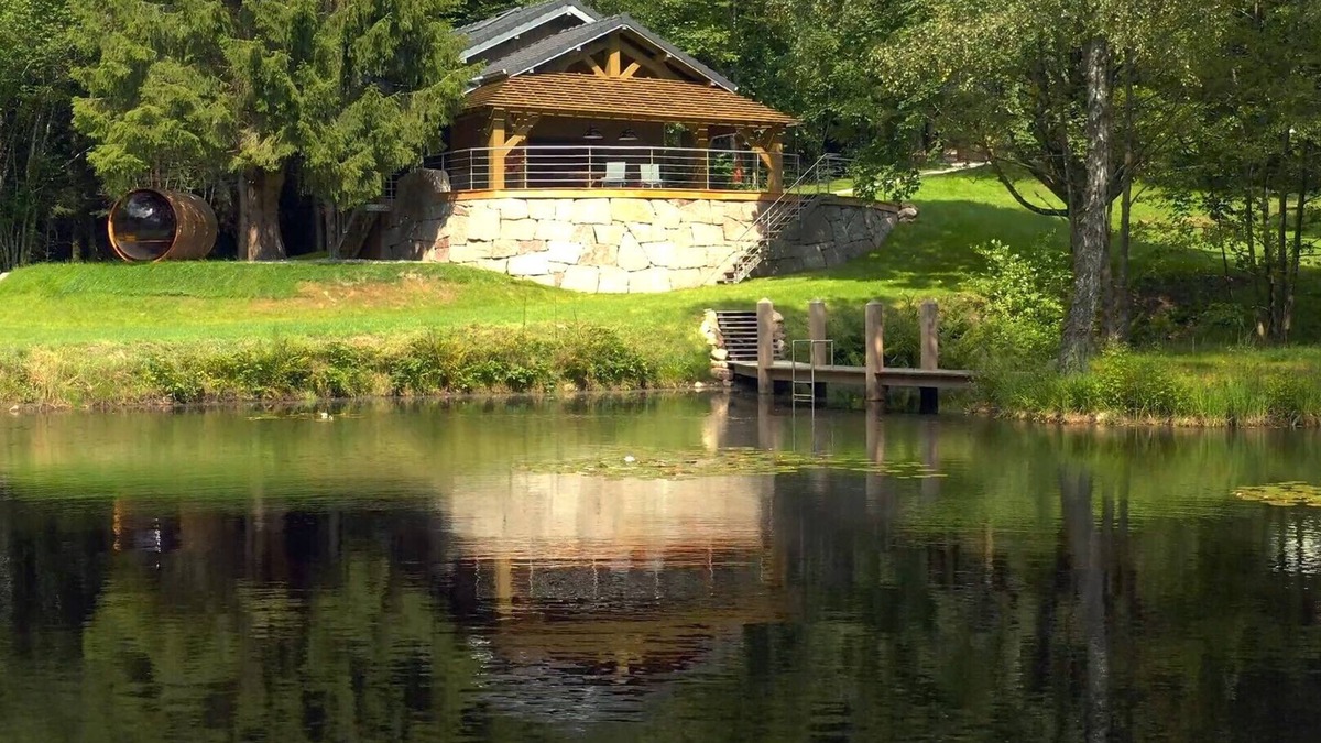 Saint-Nabord Ski Chalet | Magnificent chalet on a green island. 2 ponds, private sauna and jacuzzi